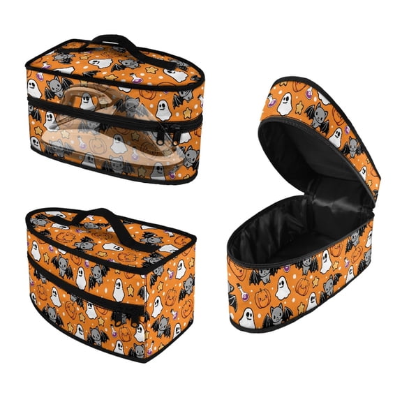 HELLHERO Portable Steamer Case Travel Iron Storage Holder Bag Protective Iron Accessories Kawaii Halloween St.Patrick's Day, Case Only