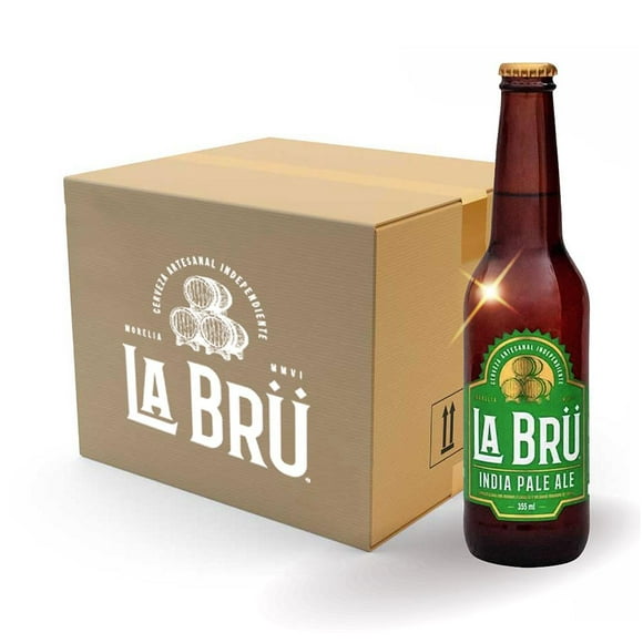 Cerveza Artesanal La Brü Indian Pale Ale 24 Botellas 330 ml C/u La Brü Indian Pale Ale