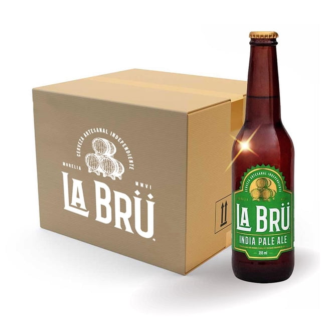 Cerveza Artesanal La Brü Indian Pale Ale 24 Botellas 330 ml C/u La Brü Indian Pale Ale