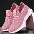 thumbnail image 4 of Women's Casual Sneakers Summer Comfortable Breathable Platform Shoes Integrated Knitting Women Lace-up Shoe кроссовки женские, 4 of 5