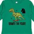thumbnail image 4 of Inktastic 4th Birthday Party Dinosaur 4 Year Old Boys Long Sleeve Toddler T-Shirt, 4 of 5