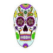 VWAQ Day of the Dead Wall Art Dia De Los Muertos Decor Sugar Skull Wall Mural Stickers - GJG#1 (22H x 16W)