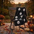 thumbnail image 7 of Xuniizn Halloween Blanket Halloween Throw Blanket 30x39" Lightweight Soft Fall Blanket for Couch, Fleece Blanket Transfer Heat to Keep Body Cool, 7 of 7