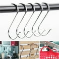 thumbnail image 4 of UHUSE S Shaped Metal Hanger Hardware Hooks Stainless Steel, 10 Pieces, 4 of 5