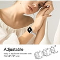 thumbnail image 5 of KOMI Slim Silver Bling Watch Band Women Compatible with Apple Watch 38mm 40mm 41mm 42mm (S10) Jewelry Replacement Sparkly Diamond Metal Thin Strap for iWatch Series 10/9/8/7/6/5/4/3/2/1/SE, 5 of 8