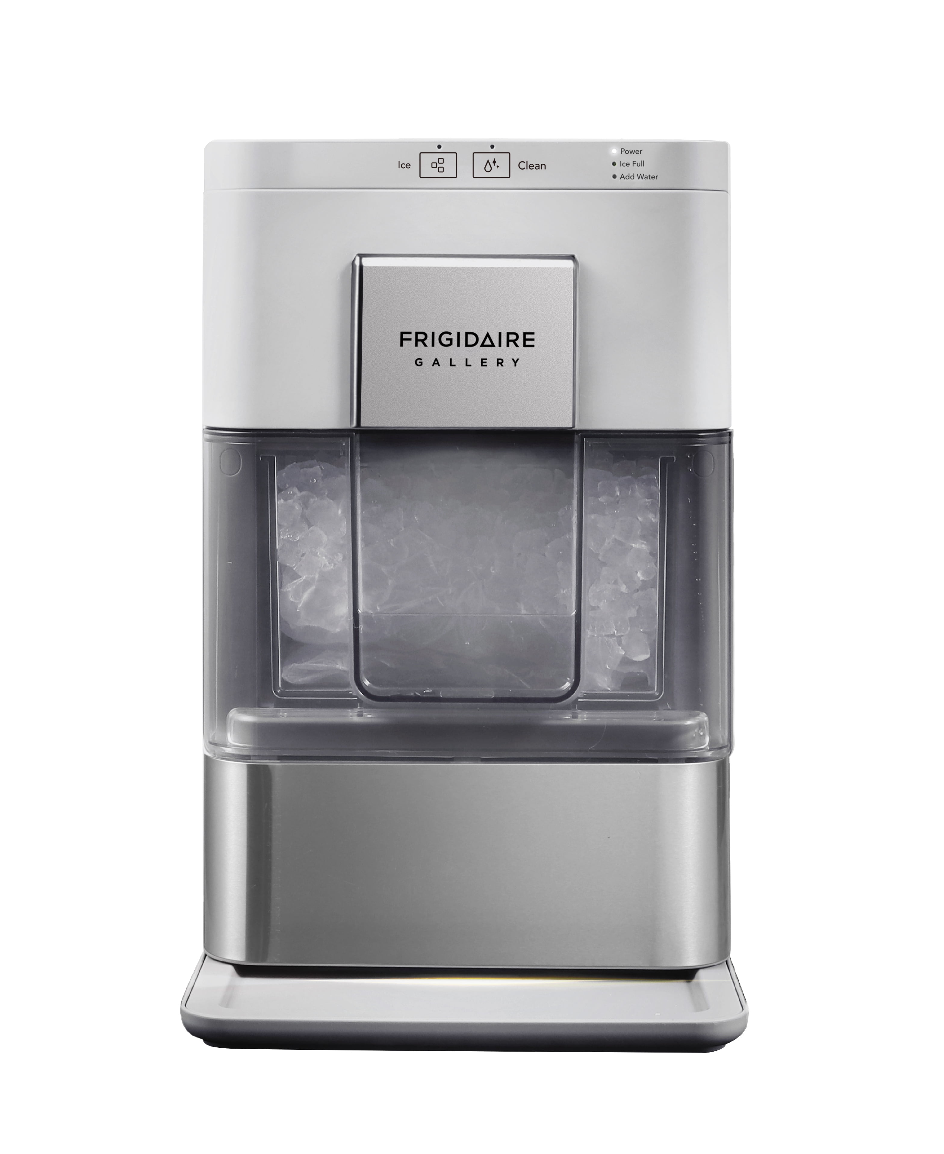 Frigidaire Gallery Nugget Ice Maker, 44 lbs Per Day, Touchscreen Countertop Pebble Ice Machine, Stainless Steel Accent, Sonic-Style Chewable Ice, No Plumbing Required