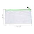 thumbnail image 2 of Unique Bargains A4 Zip File Pouch Document Folders Mesh Zipper Bags, Green, 12 Pack, 2 of 5