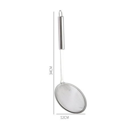 

Liveday Stainless Steel Oil Strainer Fine Mesh Food Strainer with Long Handle Home Use