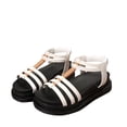 thumbnail image 2 of Xfvqtps Womens Gladiator Sandal Strap Open Toe Elastic Flatform Chunky Thick Sole Slip on Solid Color Comfortable Non Slip Breathable Walking Sandals White, 2 of 8