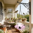 thumbnail image 3 of Hanging Bird Bath with Solar Water Fountain Outdoor Bird Feeder & Birdbath Combo 9.25 Inch Decorative Glass Bird Bath Bowl for Garden Balcony Patio Backyard Wild Bird Watching Use, 3 of 4