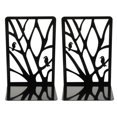 thumbnail image 4 of 1 Pair Hollow Bookends Iron Book Stands Book Organizer Book Shelf Holder, 4 of 9