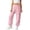 Pink, variant on REDARER Womens High Waist Cargo Joggers Rose Elastic Sweatpants with Side Pocket,3XL