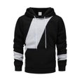 thumbnail image 1 of MHFRRA Sudadera con Capucha y Cordón para Hombre, Estilo Retro, Informal, Holgada, de Otoño E Invierno Negro, 1 of 8