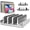 Silver, variant on Vertical Laptop Stand Holder 5 Slots, Aluminum Space-Saving Laptop Holder, Adjustable Size Dock Tabletop Desk Organizer 3 Slot + 2 for Apple MacBook/Surface/PC/Tablet/iPad/iPhone
