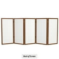 thumbnail image 7 of 3 ft. Tall Classic Japanese Window Pane Lattice Privacy Screen - Walnut - 5 Panels, 7 of 7