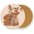 thumbnail image 5 of Coasters for Drinks Set of 4 Pieces Absorbent Ceramic Coasters with Cork Base, Cute Mother Deer and Fawn Coffee Coaster Great Gift for Table, Kitchen, Home Decor Cup Coasters, 5 of 5