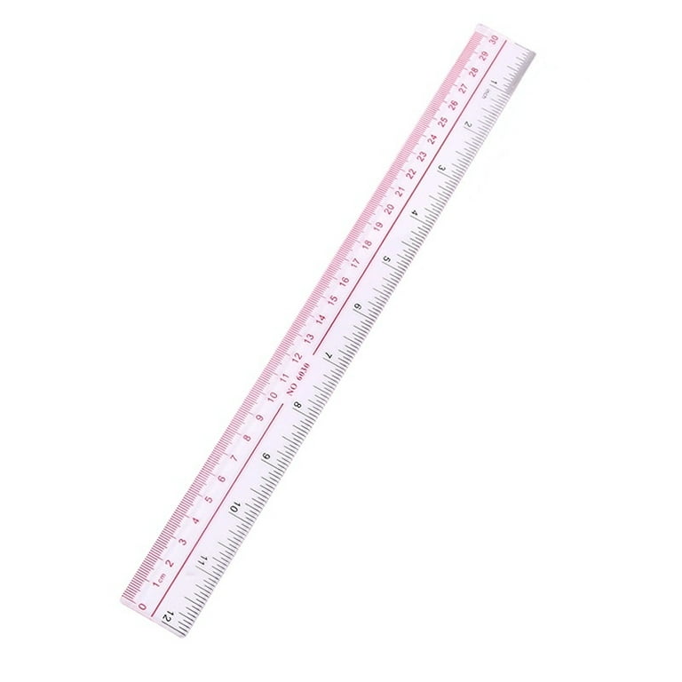 Raymay Fujii ACJ555 Ruler, Non-Slip, Cutting Ruler, Resin, 11.8 inches (30  cm)
