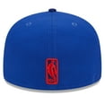 thumbnail image 4 of Men's New Era Royal Philadelphia 76ers  Rally Drive Checkerboard 59FIFTY Crown Fitted Hat, 4 of 6