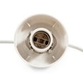 Camco Decorative RV Awning Globe Lights 6 Bronze Globes on White Wire