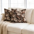 thumbnail image 2 of HuiXinOu Pack Of 2 Vintage Floral Throw Pillow Covers, 18x18 Boho Rural Accent Decorative Pillowcases, Soft Fabric Square Cushion Covers for Sofa Bedroom Living Room, 2 of 6