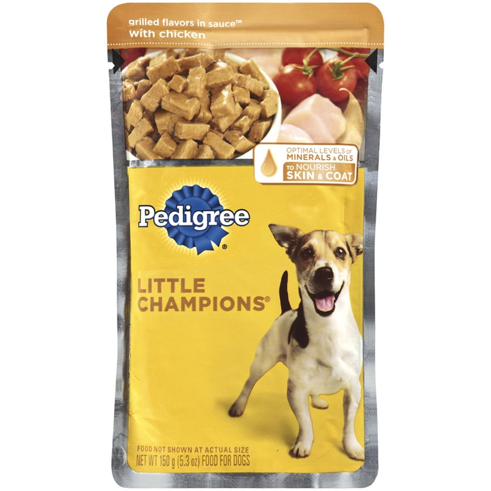 Pedigree Little Champions Grilled Flavors In Sauce W/Chicken Wet Dog