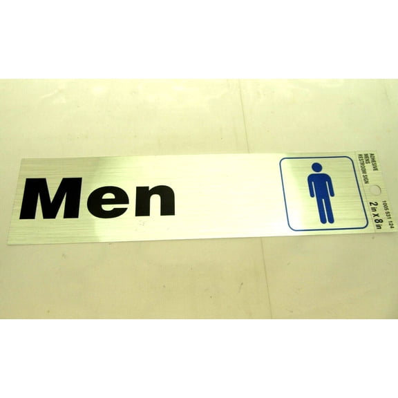 Men Room Self Adhesive Metal Sign
