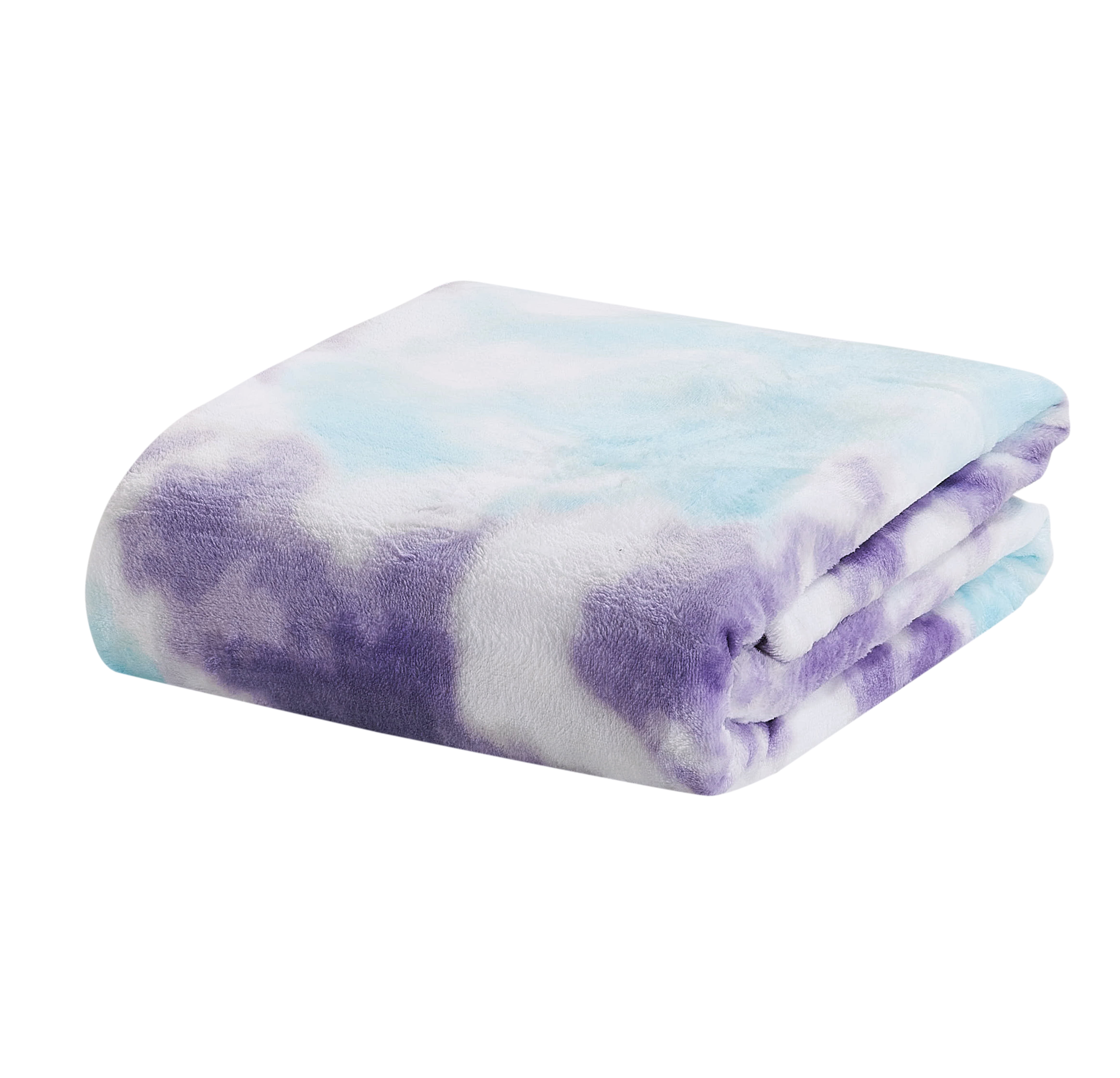 Your Zone Purple Tie-Dye XL Throw Blanket, 50 in x 72 in