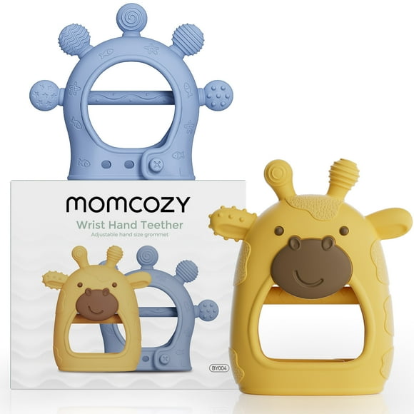 Momcozy Silicone Baby Teether Diver and Giraffe, Baby Infant Teething Toys
