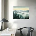 thumbnail image 4 of COMIO Canvas Wall Art for Bedroom Foggy Forest Tree Landscape Painting Misty Mountain Scenery Print Artwork Modern Office Bedroom Livroom Room Decor, 4 of 5