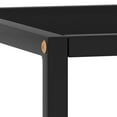 thumbnail image 3 of vidaXL Table Basse Noir avec Verre Noir 90x90x50 cm, 3 of 4