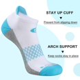 thumbnail image 3 of Calcetines eallco para mujer, para correr, atléticos, 6 pares, con cojín, 3 of 7