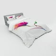 thumbnail image 3 of Ambesonne Floral Bedding Set 3 Pcs, Watercolor Poppy Flower, Twin XL, Fuchsia, 3 of 3