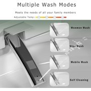 Winzo 23 Compact Smart Toilet with Bidet Seat Built-in For Small Bathroom, Auto Flush, LED Night Light,Heated Bidet with Warm Air Drying (White with White panel)