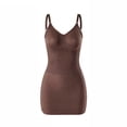 thumbnail image 5 of FAWUUDO Women Shapewear Slips for Under Dresses Tummy Control Full Slip Dress V Neck Spaghetti Straps Body Shaper Seamless Shaping Dress D-Coffee, 5 of 7