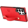 thumbnail image 5 of Case for Samsung Galaxy S22 Ultra (Not S22) with Card Slot Holder, Removable Adjustable Shoulder Strap Lanyard Crossbody Neck Purse Phone Case for Samsung Galaxy S22 Ultra KB Red, 5 of 18