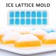 thumbnail image 1 of Batería de Cocina 14 rejillas DIY molde de celosía de hielo moldes de chocolate de silicona con tapa (azul) Wdftyju Libre de BPA, 1 of 6