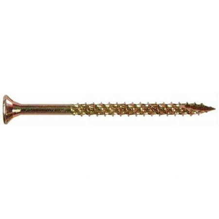 

42469 No. 8 x 1.75 in. All Purpose Wood Screws- Yellow Zinc