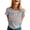 Gray, variant on Aayomet Sparkly Tops For Women Summer Tops for Women Crewneck Loose Fit Soft,White L