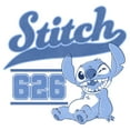 thumbnail image 2 of Girl's Lilo & Stitch White Collegiate 626  Graphic Tee White Large, 2 of 4