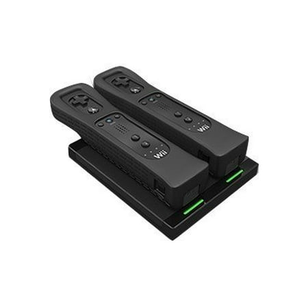 Duracell D6511 Charging System - Charging stand + AC power adapter 2 x AAA - NiMH - 800 mAh - 2 A - 2 output connectors - for NINTENDO Wii Remote, Wii Remote Plus, Wii Remote with Wii MotionPlus