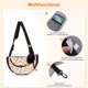 thumbnail image 5 of Bolsa de transporte portátil para gatos y perros, transpirable, ideal para viajes, senderismo y acampadas, para gatos y perros pequeños, color beige., 5 of 5