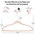 thumbnail image 2 of MAGMALIFE 50 Ganchos para Ropa de Terciopelo, Gancho Dorado Giratorio de 360 Grados, Adecuado para Todo Tipo de Ropa, Antideslizante (Rosa), 2 of 6