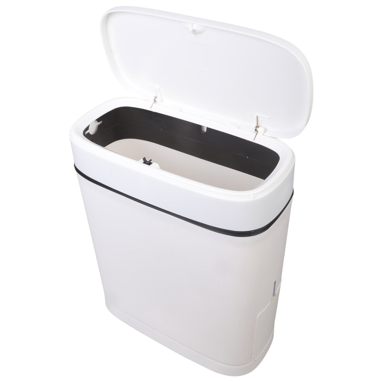 Giaone Sleekly 14L Bathroom Waste Container Trash Can With Attached Toilet Brush