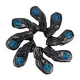 thumbnail image 4 of jinwen 8Pcs Golf Iron Club Head Covers Embroidery Golfer Gift with Degree Protector Black, 4 of 9
