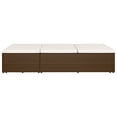 thumbnail image 5 of vidaXL Convertible Sun Bed with Cushion Poly Rattan Brown, 5 of 5