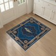 thumbnail image 3 of ODIKA Bass Nautical Wildlife Lake Map Border Lure Tackle Fish Fishing Refined Stain Resistant Flatwoven for Entryway, Kitchen, Mudroom, 3 of 7