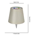 thumbnail image 4 of Lámpara Botella Inalámbrica Cálida Recargable Y Mesa LED Táctil RGB (beige), 4 of 6