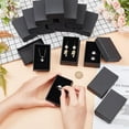thumbnail image 3 of Paquete de 24 cajas cuadradas de cartón Kraft para joyas, collares y pendientes., 3 of 9