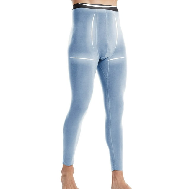 Pantalones largos para hombre, ropa interior sin costuras de terciopelo alemán de color sólido, leggings, ropa interior gruesa, pantalones térmicos de seda, pantalones de poliéster para hombre.