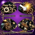 thumbnail image 4 of Golden Theme Happy New Year Banner Festive 2026 Banner Fireworks Decor Star Pattern Celebration Banner for New Year Party Holiday Celebration Indoor Decoration, 4 of 9